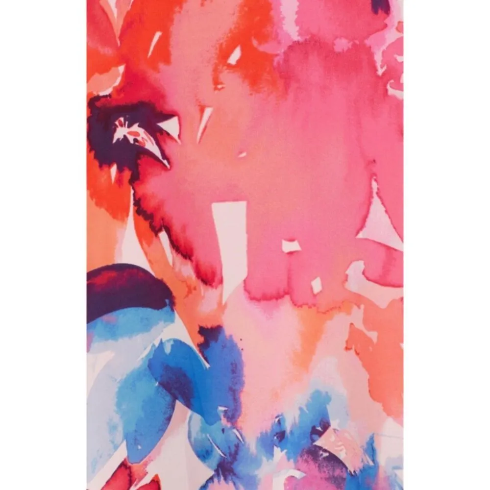 💕ELIZA J💕 Halter Neck Maxi Dress ~ Bold Watercolor Abstract Floral Print 8 NWT - Image 8