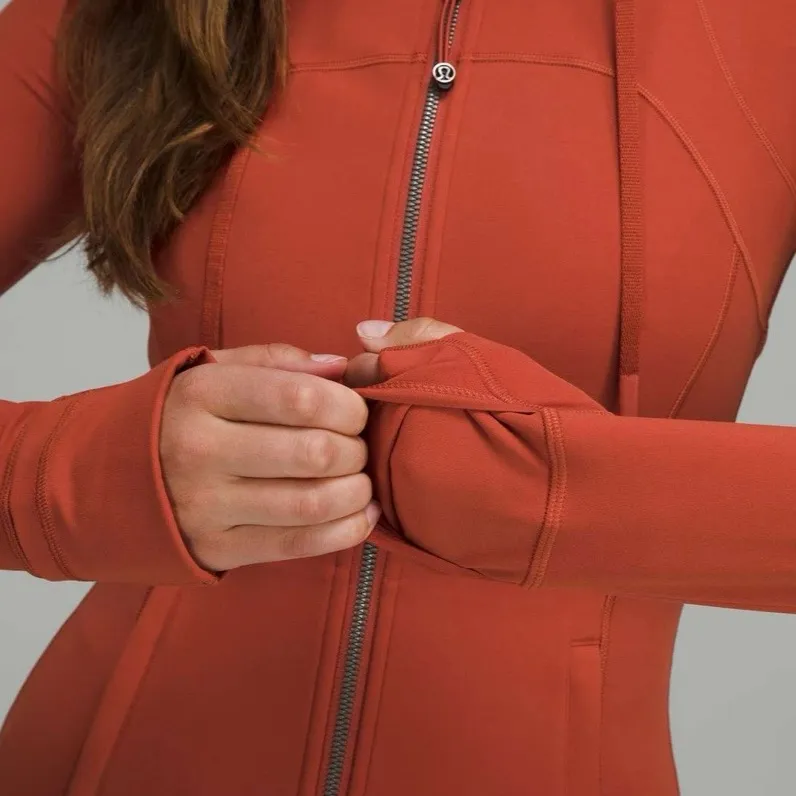 Lululemon Hooded Define Jacket Coat Hoodie Nulu Red Rock Size 8 NWOT - Image 6