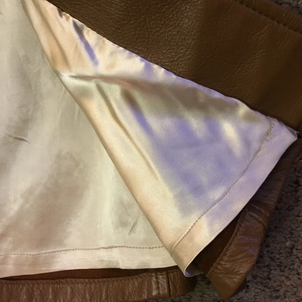 Vintage Deerskin Leather Coat Womens 34 Used RARE - Image 13