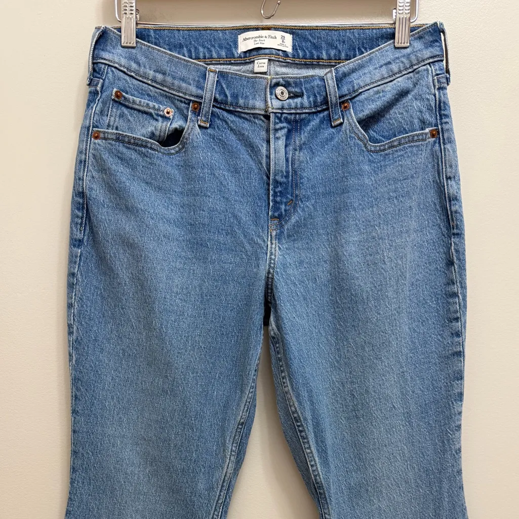 Abercrombie & Fitch Curve Love The Boot Low Rise Denim Jean Size 29S - Image 5