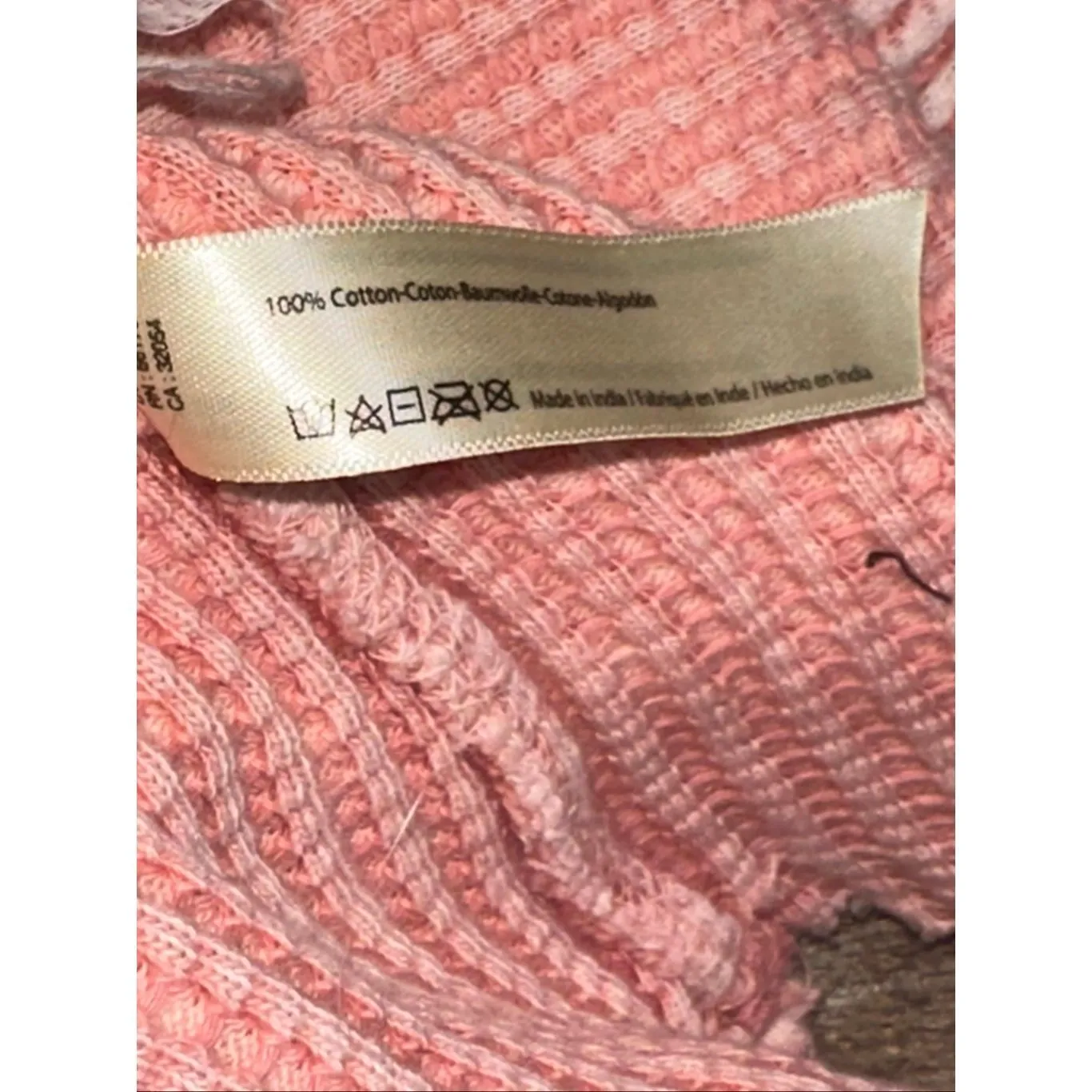 Free People One Colt Waffle Knit Henley Top - Image 7