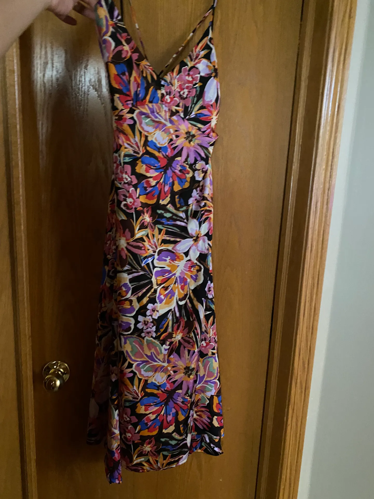 VICI Satin Floral Dress - Image 2