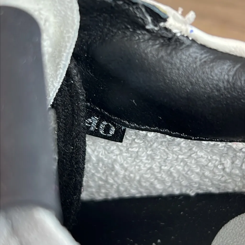 P448 Jack Low Sneakers Italian Leather White Black Hot Pink Gray Suede EU 40 - Image 7