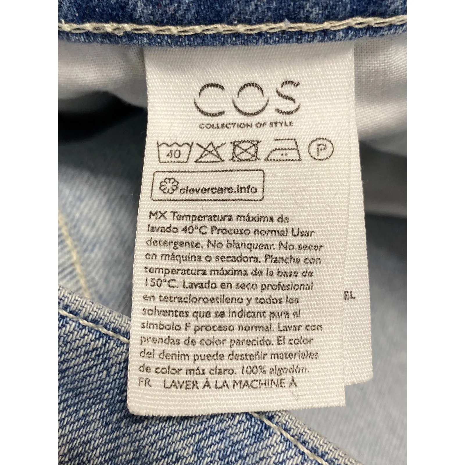 COS Women's Blue High Waisted Medium Wash Barrel Tapered Denim Jeans Size 31 - Image 3