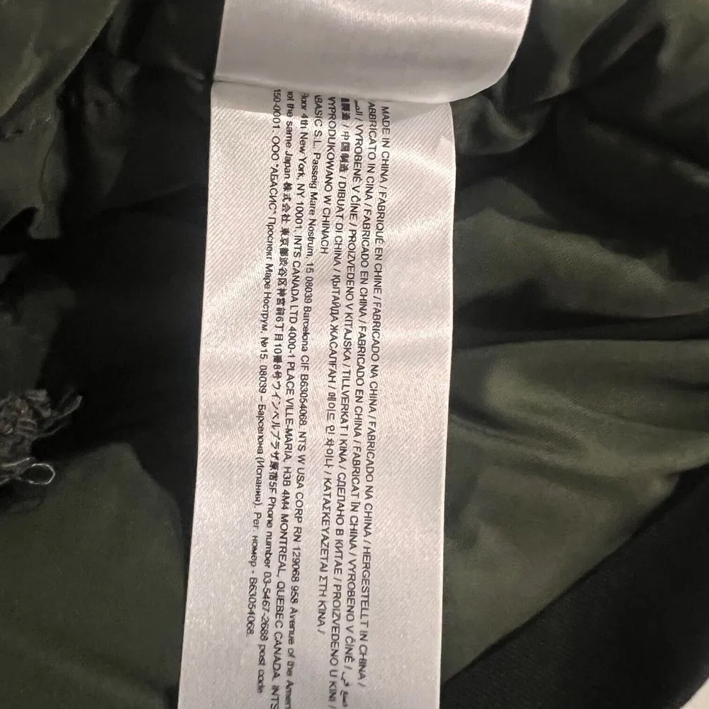 DESIGUAL Womens Lena Hooded Mid Length Parka Jacket Ethnic Embroidered Size 6 US - Image 14