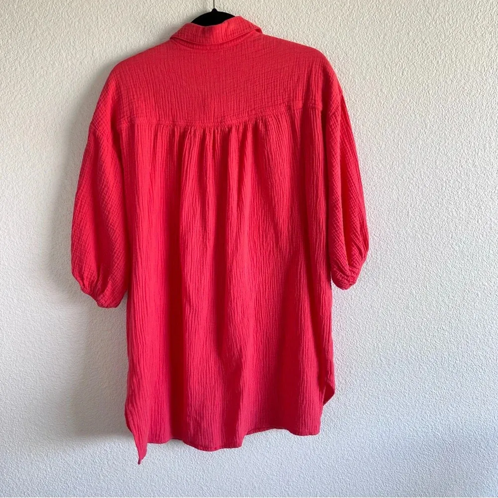 Young, Fabulous and Broke Cotton Gauze Button Down Blouse - Image 9