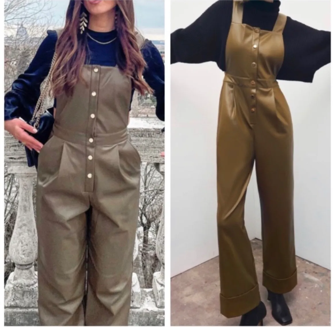 FAUX LEATHER JUMPSUIT - Image 4