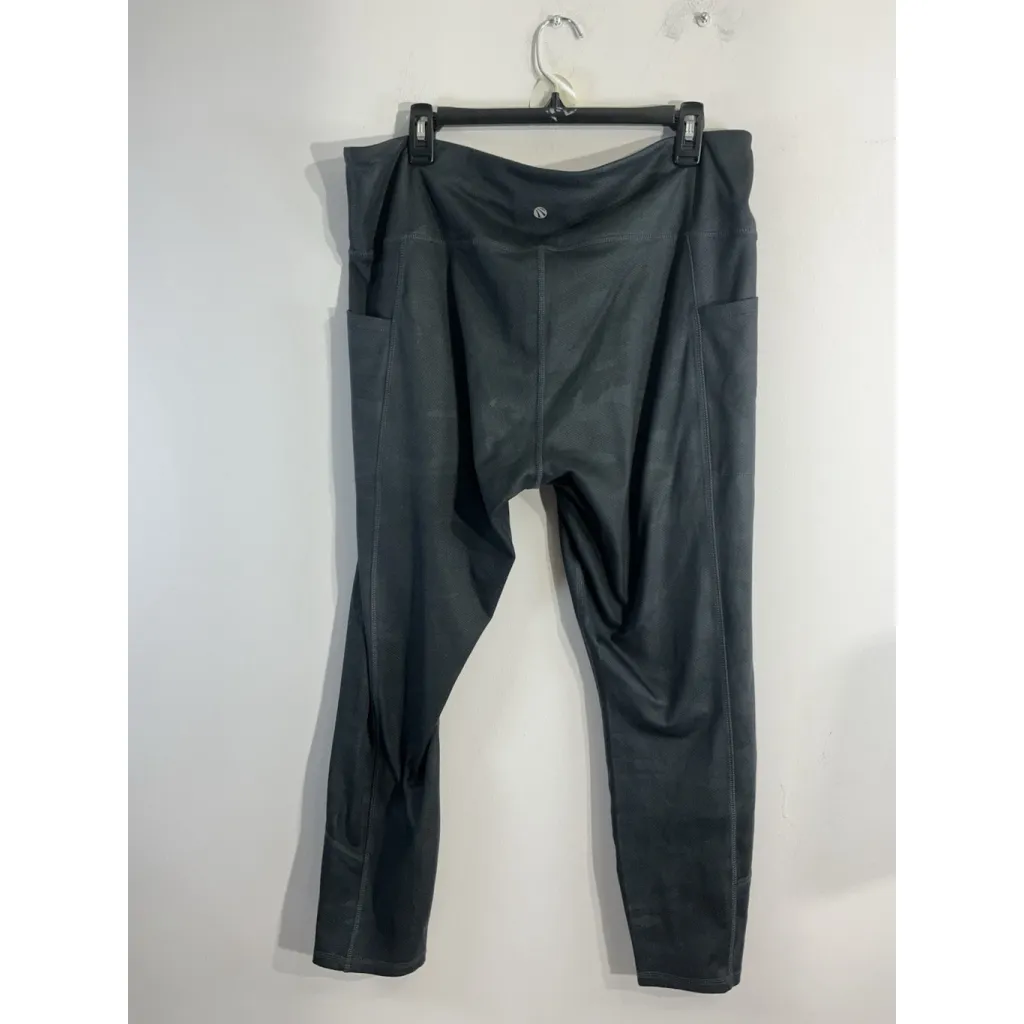 Womans Mariska Sport Size 2x Black Athletic Jogging Pants Pockets - Image 2