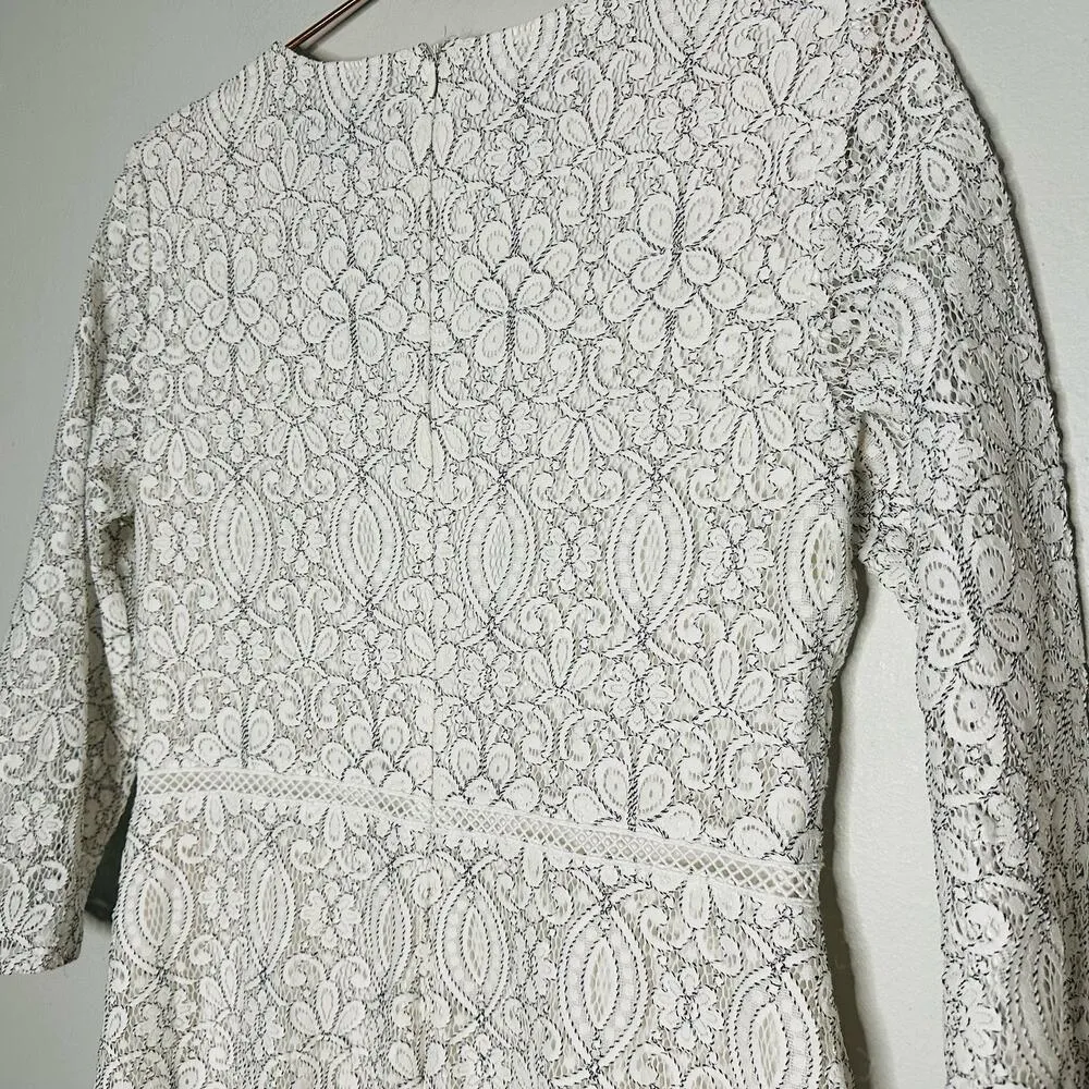 LAUREN RALPH LAUREN White Halima Tiered Lace A - Image 12