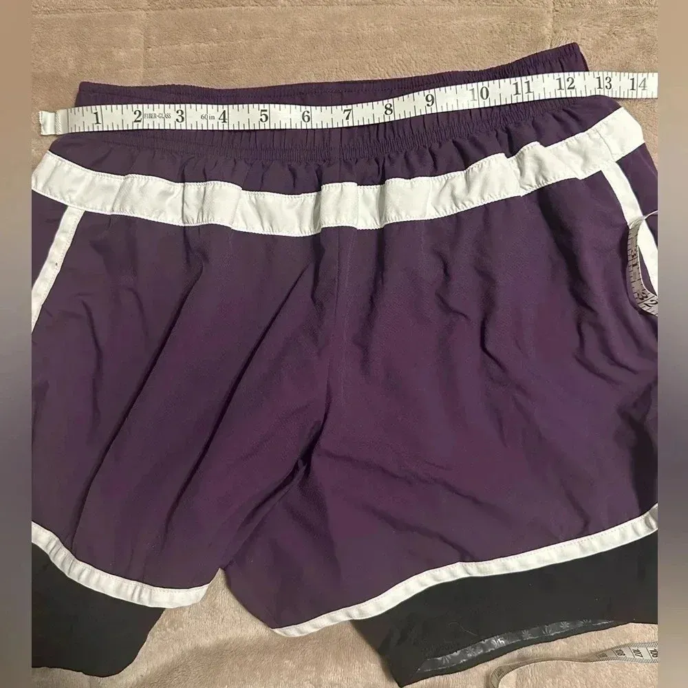 Athleta Women's Purple Hana 2in1 Shorts Athletic Running Biker Shorts Size Small - Image 5