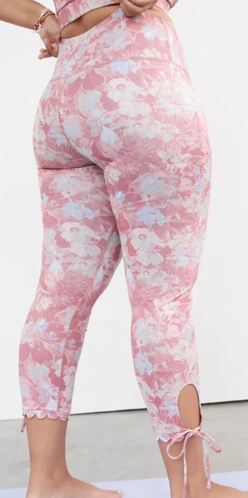 Anthropologie NWT $108 Daily Practice by  Pink Side Tie Allie Leggings XS - Image 6
