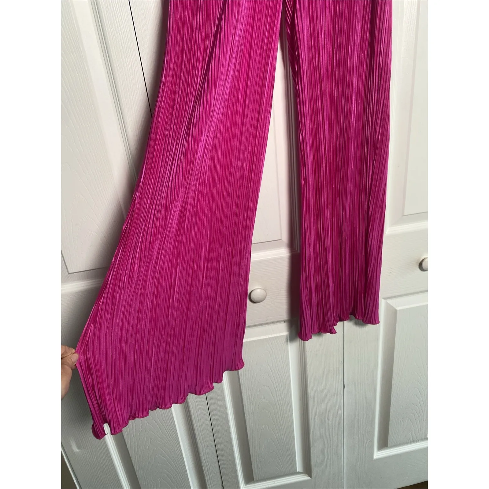 Altard State  Womens XS Pink Pants NEW Accordion Wide Leg Sleep Pants - Image 2