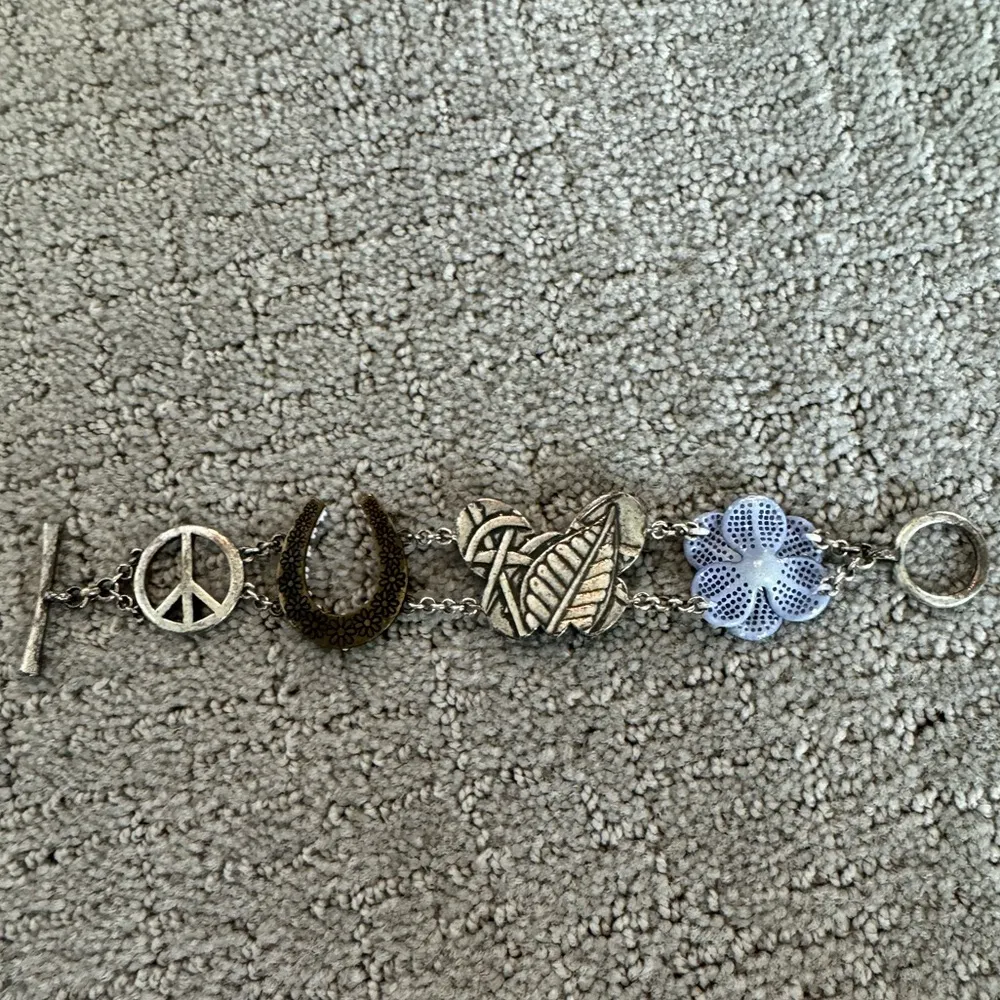 Lucky Brand Charming Silver Bracelet with Multicolor Charms - Image 2