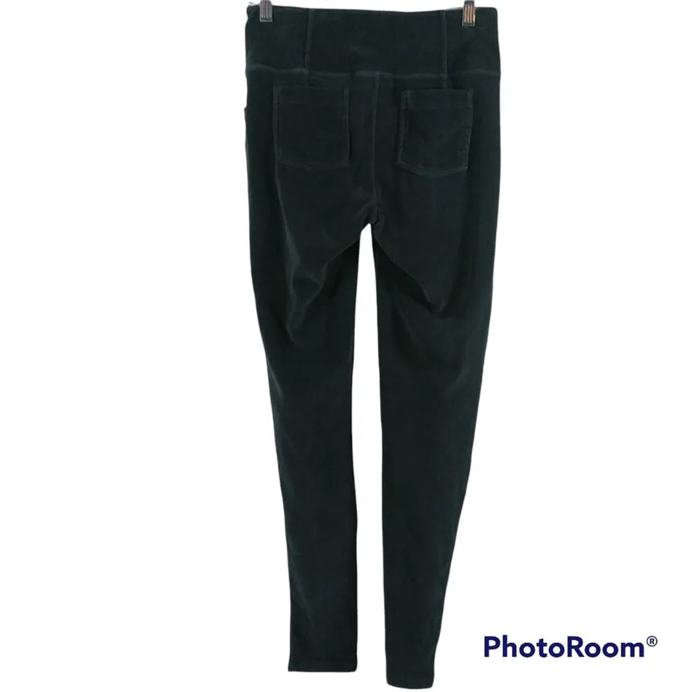 Athleta Gray Cord High Waisted Metro Leggings Athletic Stretchy Size  M - Image 2