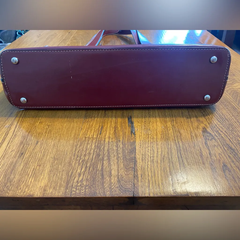 VINTAGE FEANKLIN COVEY TOTE Red - Image 3