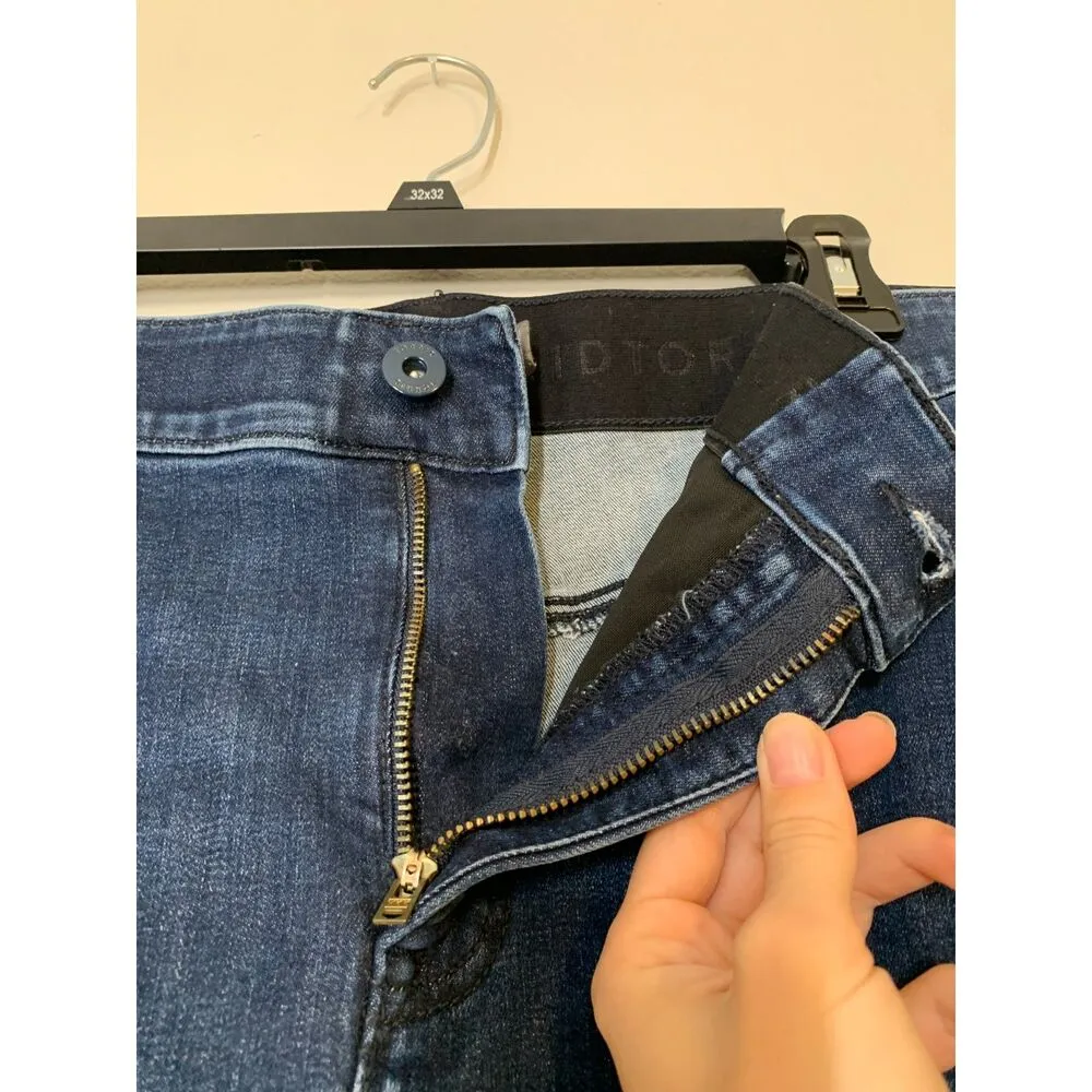 Torrid Bombshell Skinny Dark Wash Blue Jeans Womens Sz 26R Elastic Waist Stretch - Image 2