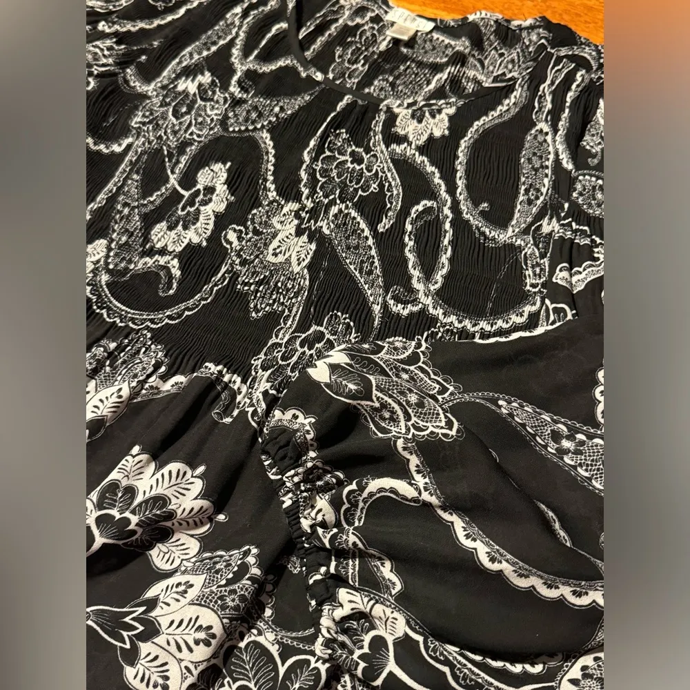 Women's Spense Floral Paisley Blouse 3/4 Sleeve Size M - Image 3