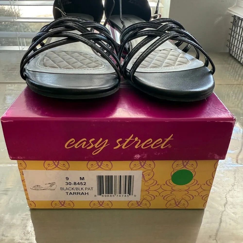 Easy Street Black Tarrah Dress Sandals Sz 9M NIB - Image 10