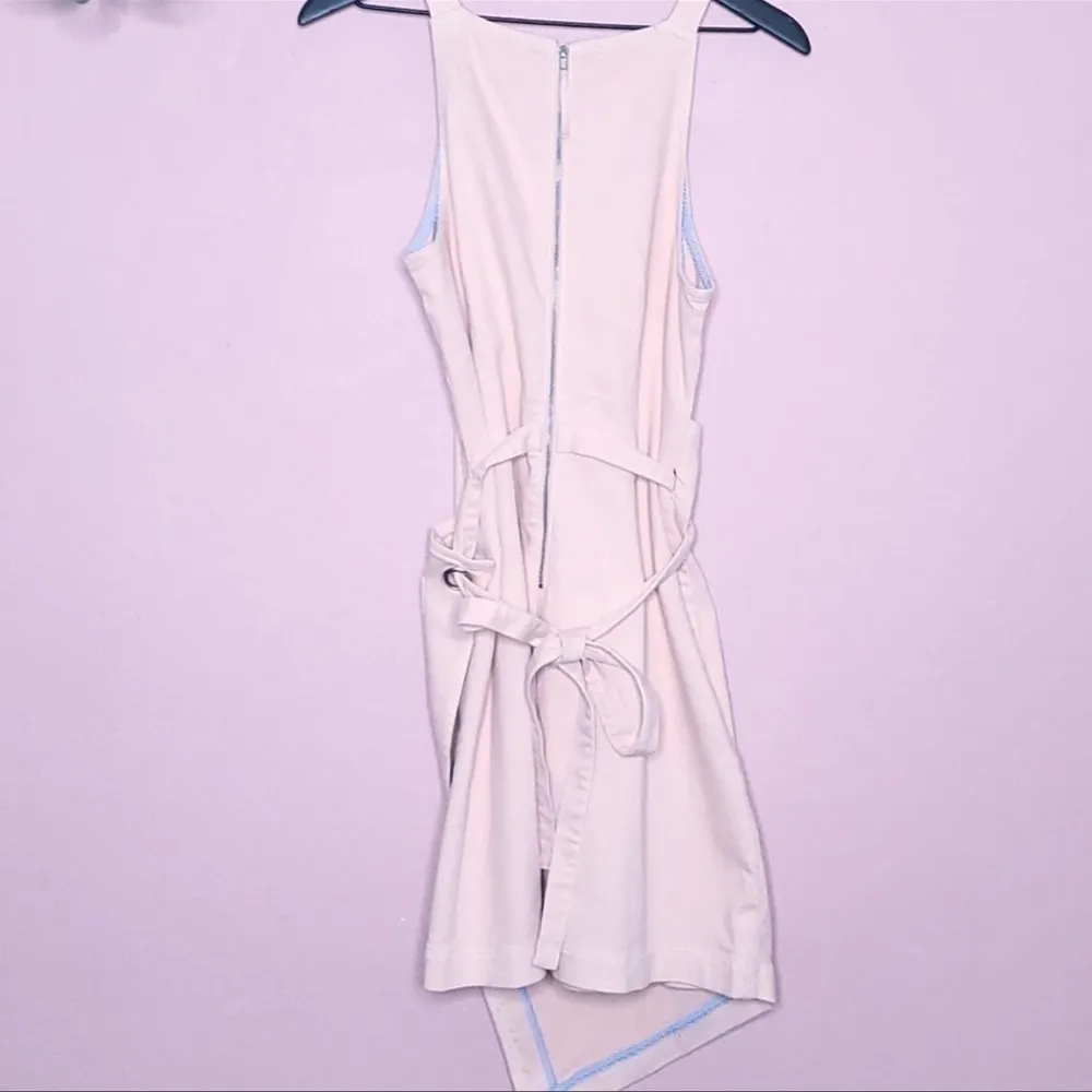 NWOT Anthropologie Holding Horses Regatta Wrap Dress Twill Denim Pink Size 12 - Image 5