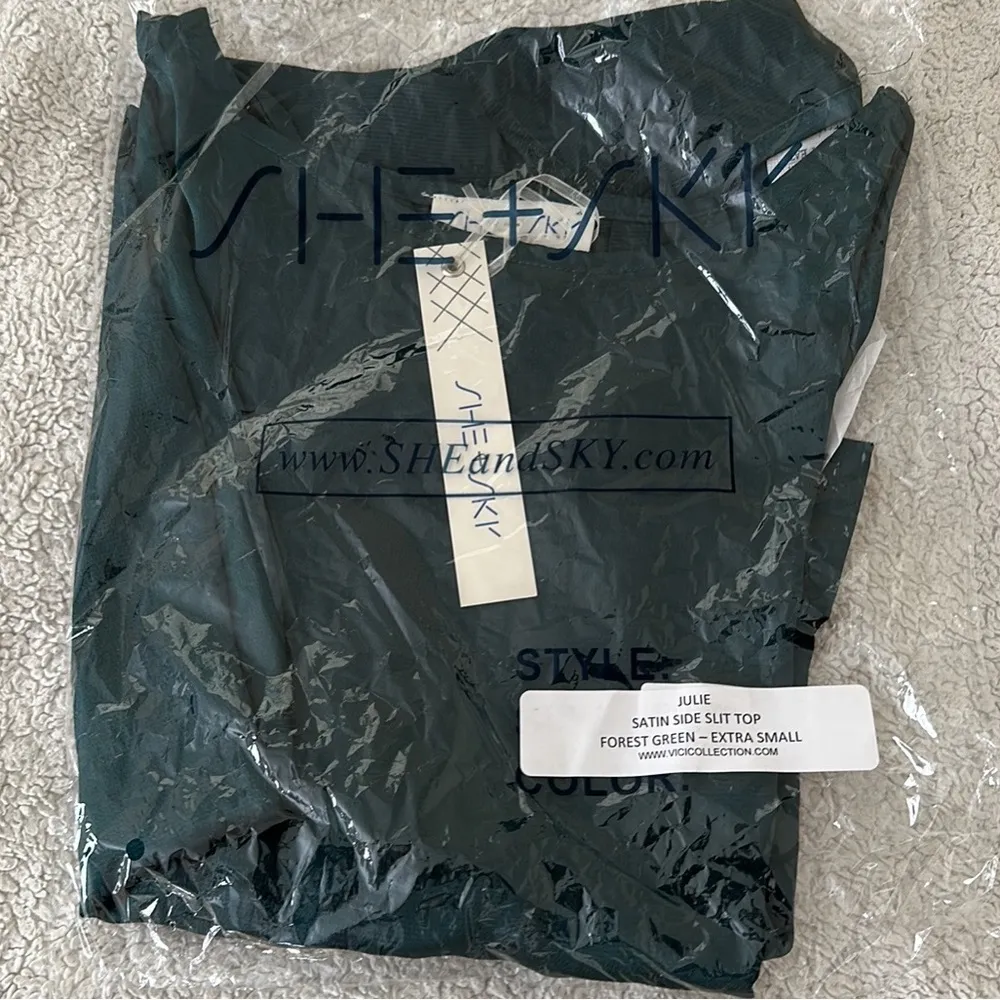 VICI | Julie Satin Side Slit Top - Image 4