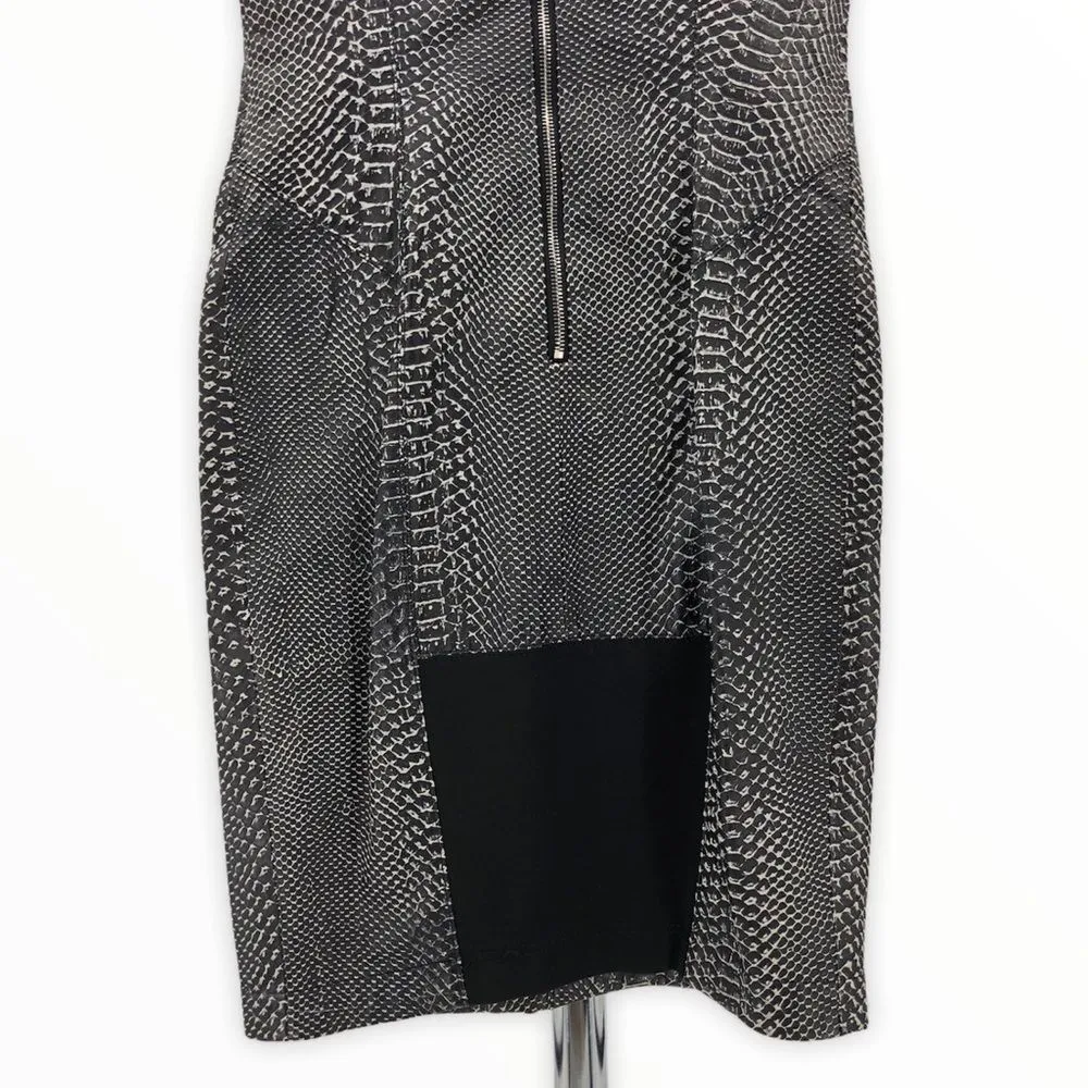 Kimberly Ovitz Snakeskin Embossed Leather Dress - Image 7