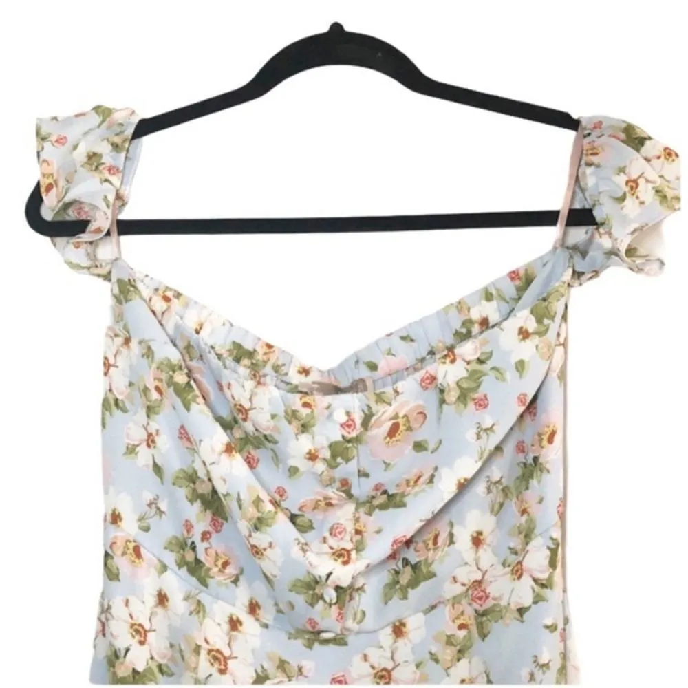 ✨HP✨F21 Floral Off the Shoulder Maxi Slit Dress✨ - Image 8