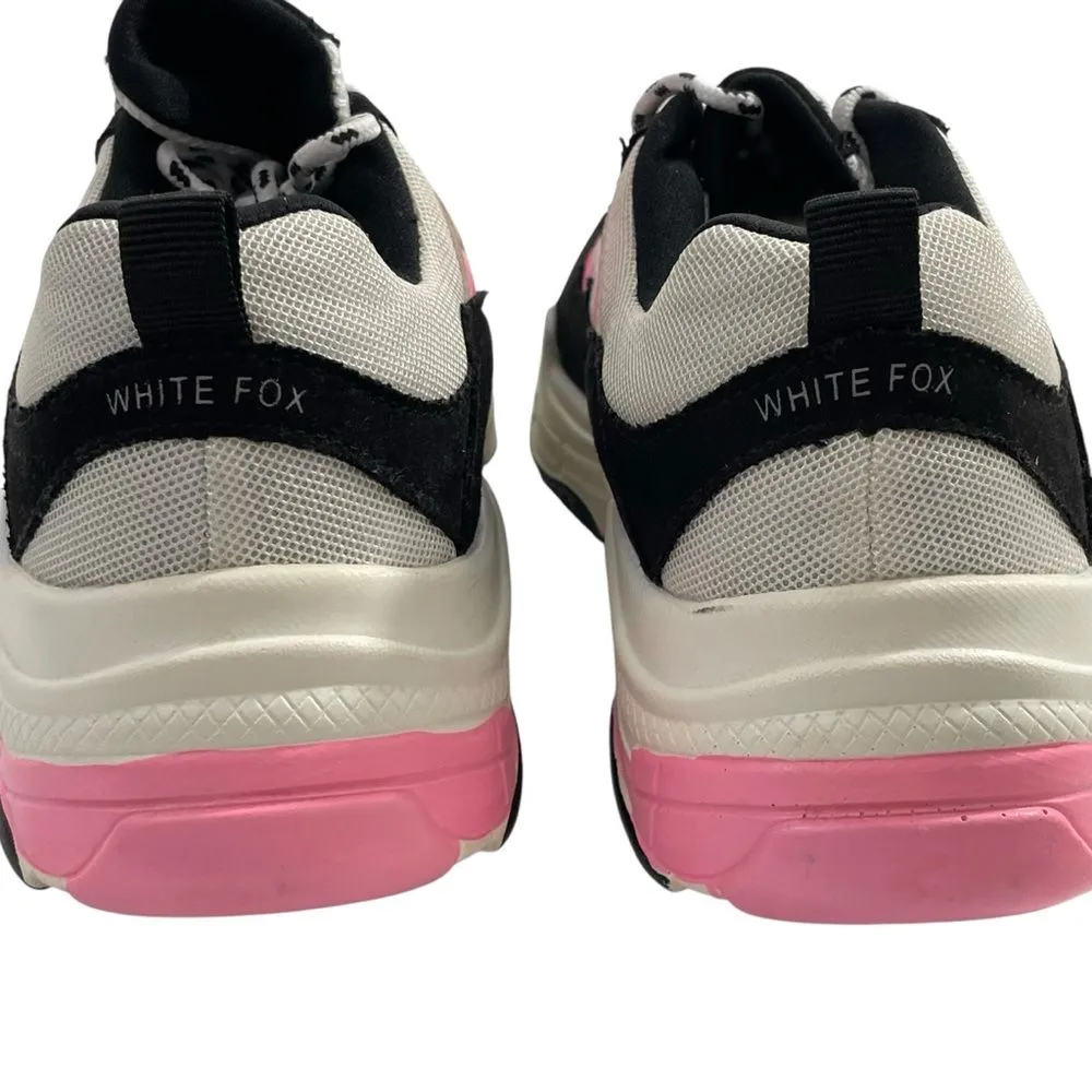 White Fox‎ Boutique Sneakers System Shock Pink Black Size 8 Women’s Shoes - Image 7