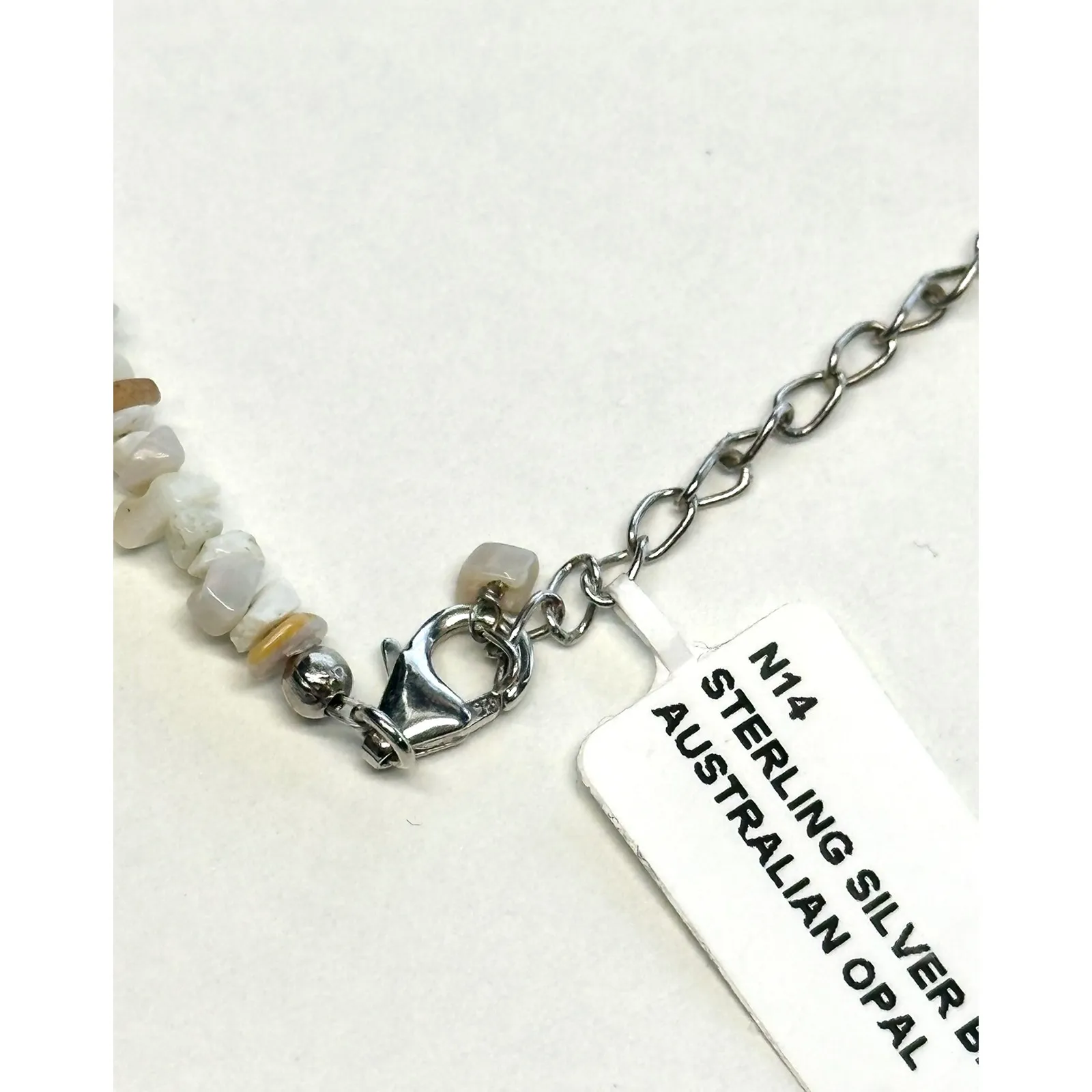 Australian Opal Chip Sterling Silver Bracelet - Image 5