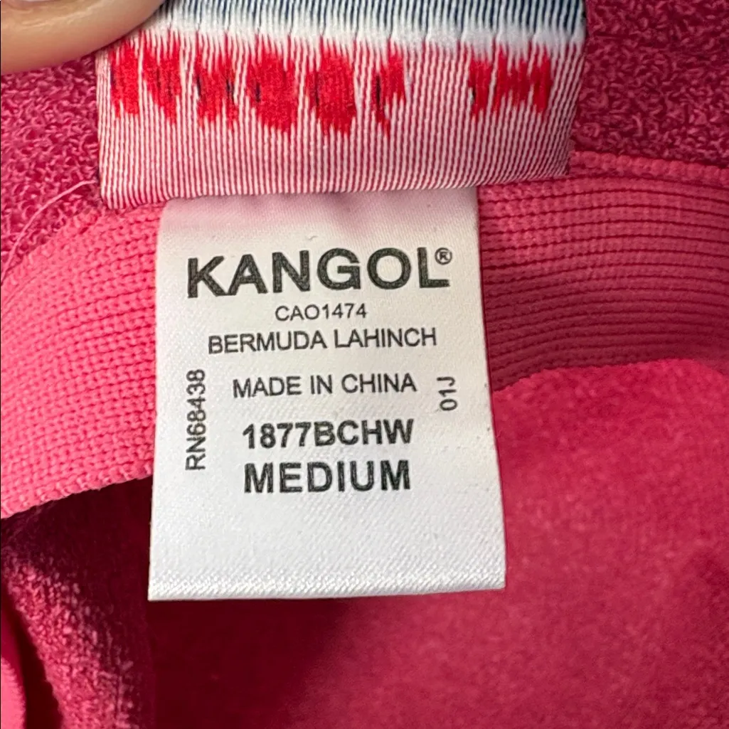 Kangol Vibrant Pink Terry Bucket Hat - Image 7