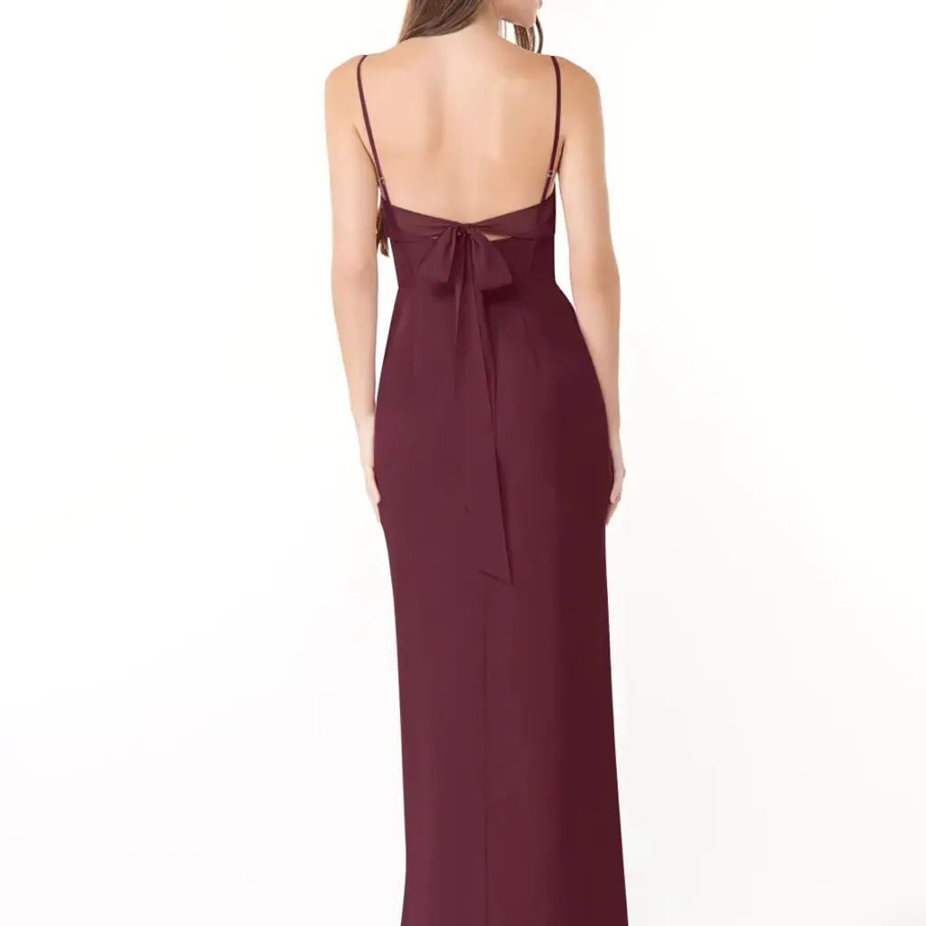 Corseted chiffon dress Azazie x Kendall Red Size XS - Image 3