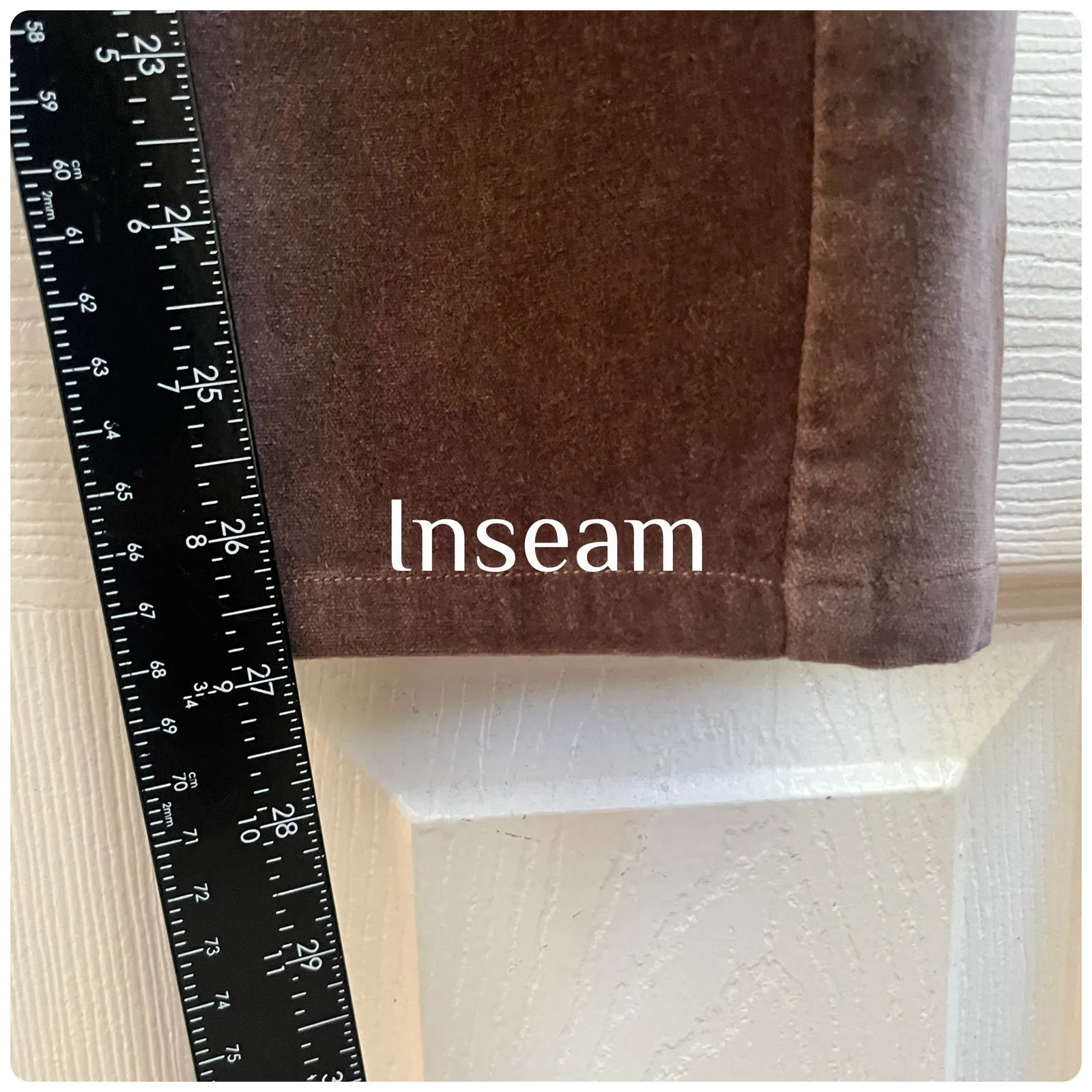 Garnet Hill Velvet Petite Size 2 Slim Pant 27 Inch Inseam Casual Style 33015 - Image 10