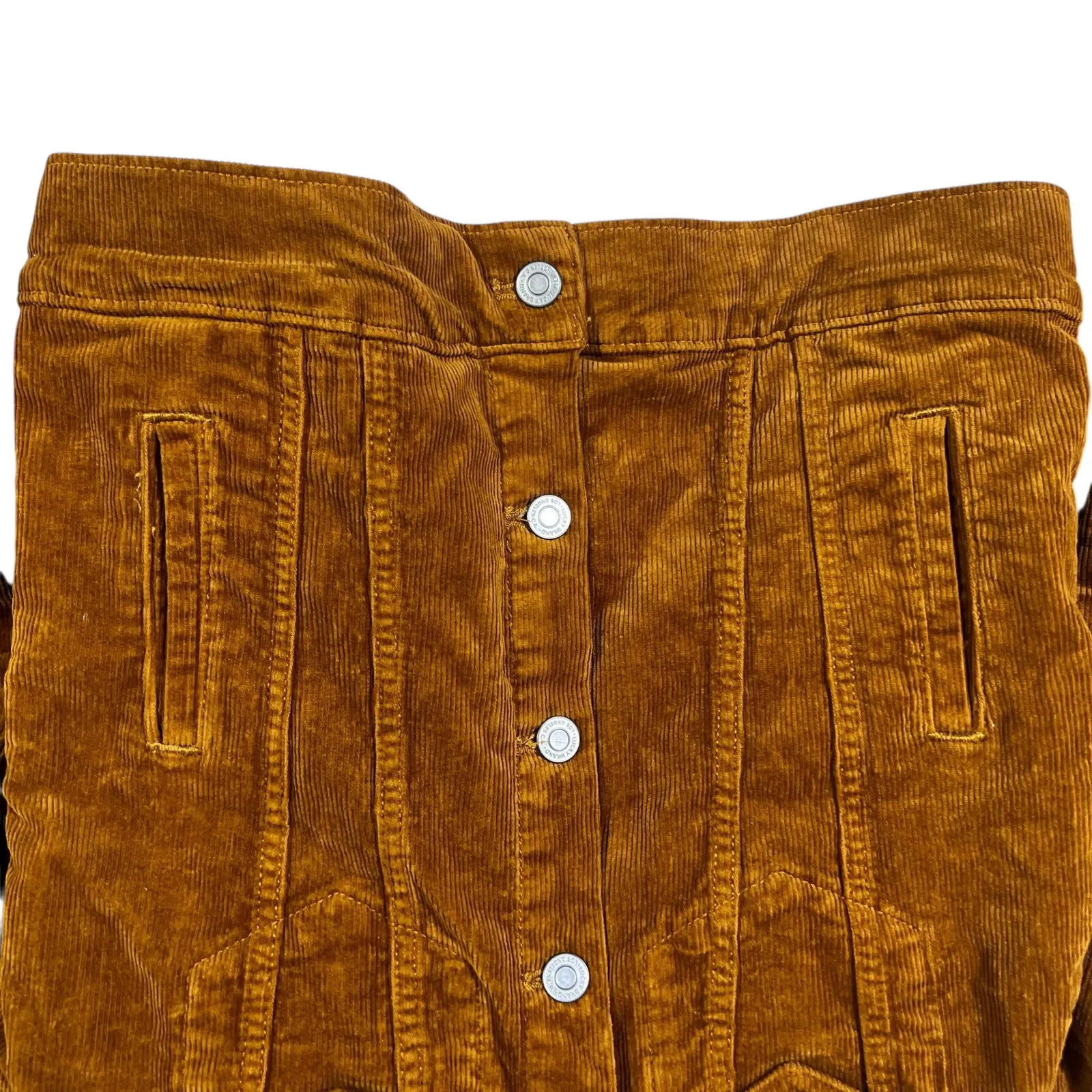Lucky Brand Corduroy Jacket Womens XS Brown Corduroy Western 70s Cabincore - Image 4