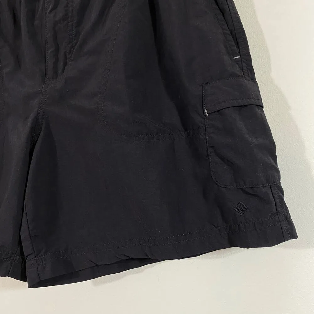Columbia Women's Black Outdoor Hiking 6" Inseam Nylon Active Shorts Size M - Image 3