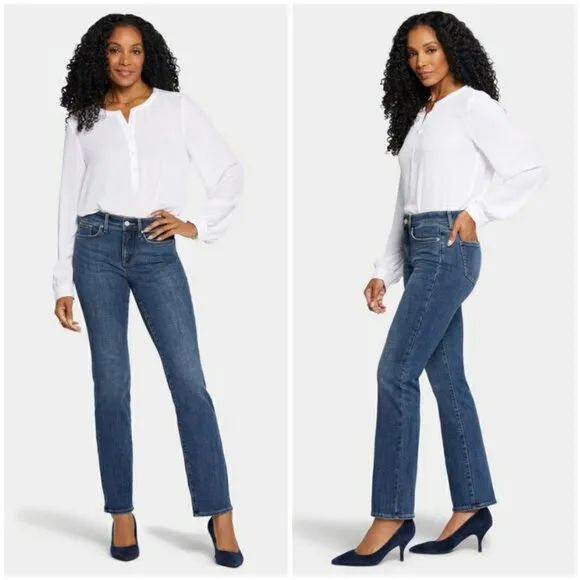 💕NYDJ💕 Marilyn Straight Leg Jeans ~ Marcel Blue 12 NWT - Image 2