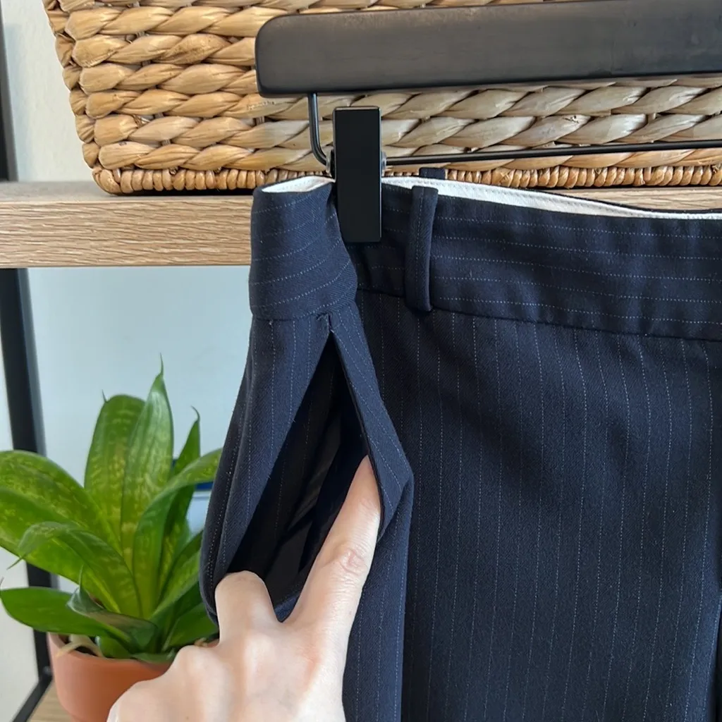 Banana Republic Martin Fit Mid-Rise Pin Stripe Dress Pant Trouser, 10 - Image 3