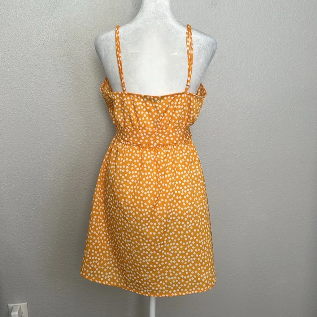 Shein Faux Wrap Yellow Floral Dress Size Small - Image 4