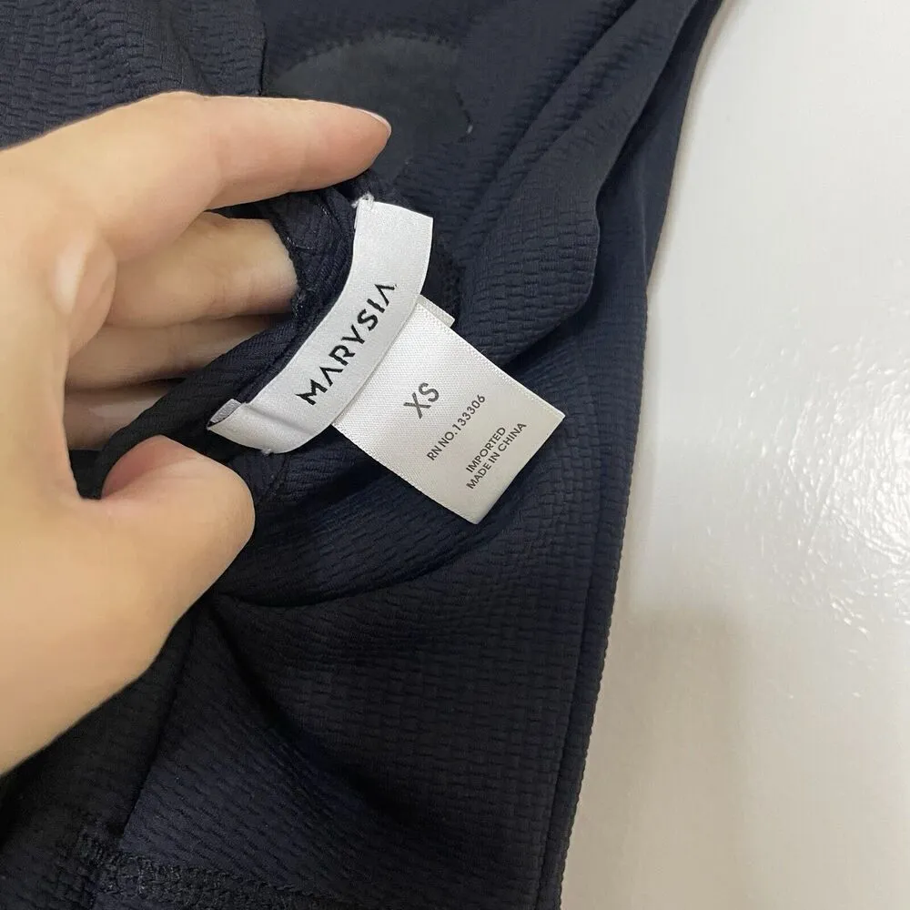 MARYSIA Maria Long Leg Midnight black navy scallop hem jumpsuit XS $419 Black - Image 10