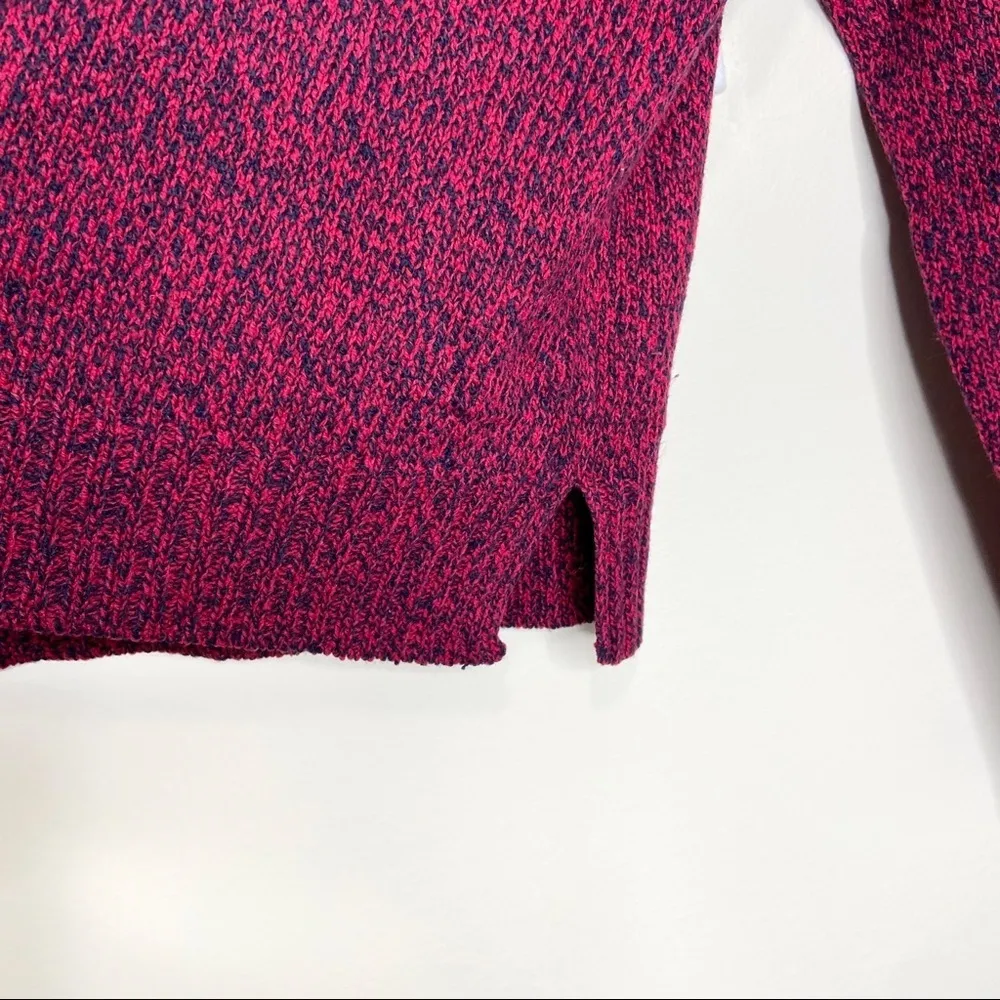 Divided by H&M Marled Knit Red Maroon Moderately Cropped Sweater - Image 2