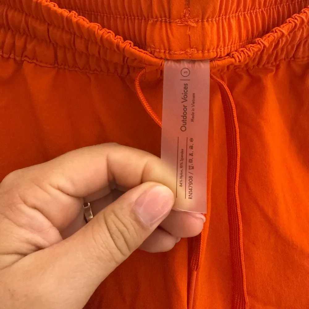 Outdoor voices active Orange Women's Shorts with pockets size Small - Image 6