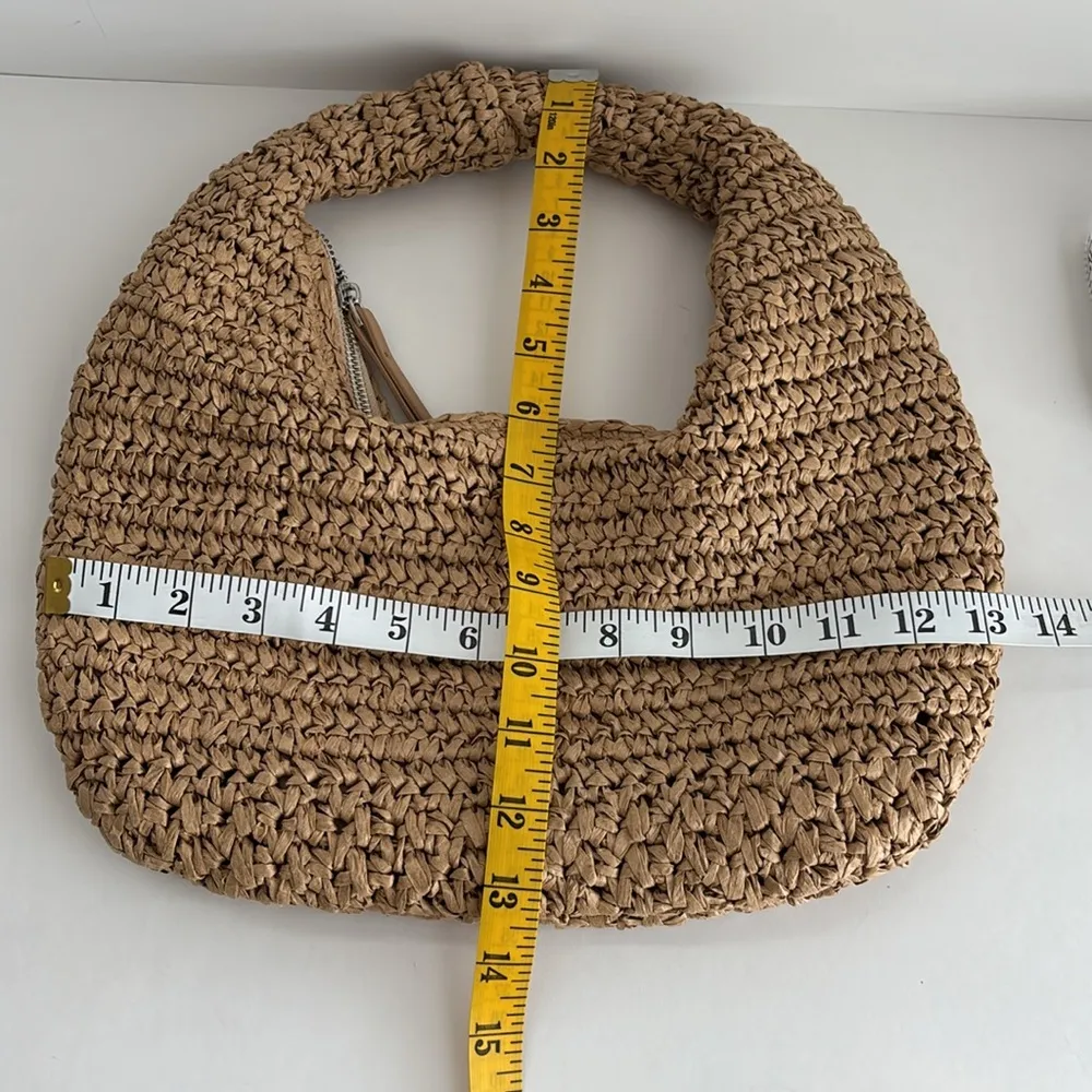 ANTIK KRAFT Anthropologie slouchy paper tote with zipper closure. - Image 10