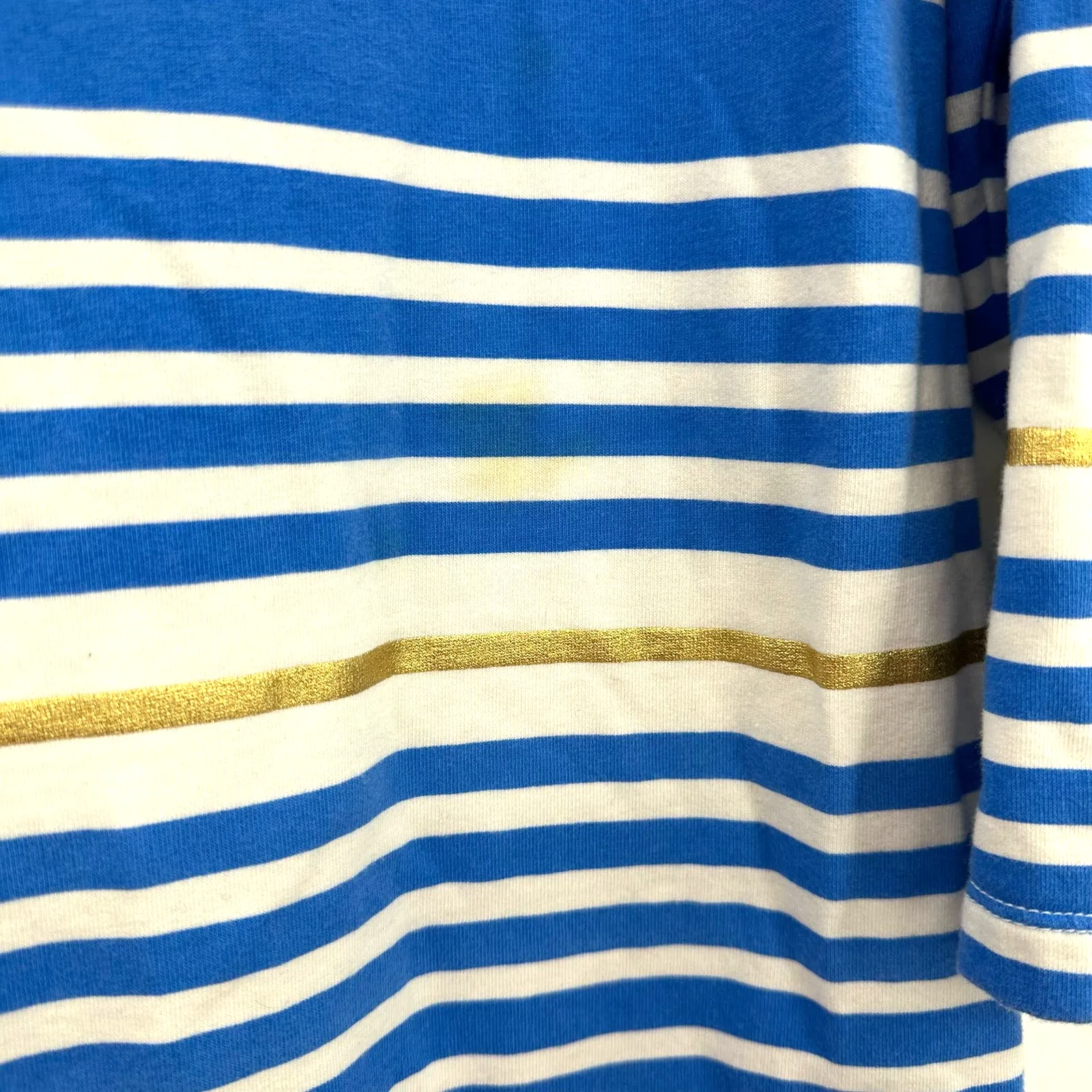 Lilly Pulitzer size small long sleeve striped dress‎ blue white yellow pink - Image 6