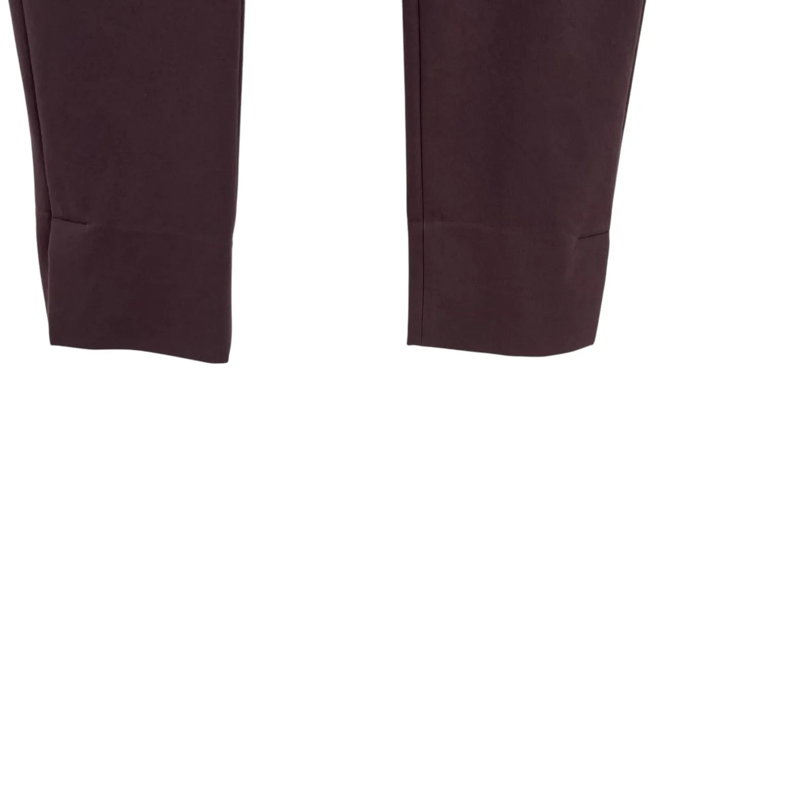 Vince Kick Pleat Crop Flare Leg Stretch Cotton Blend Pants Purple‎ Size Small - Image 7