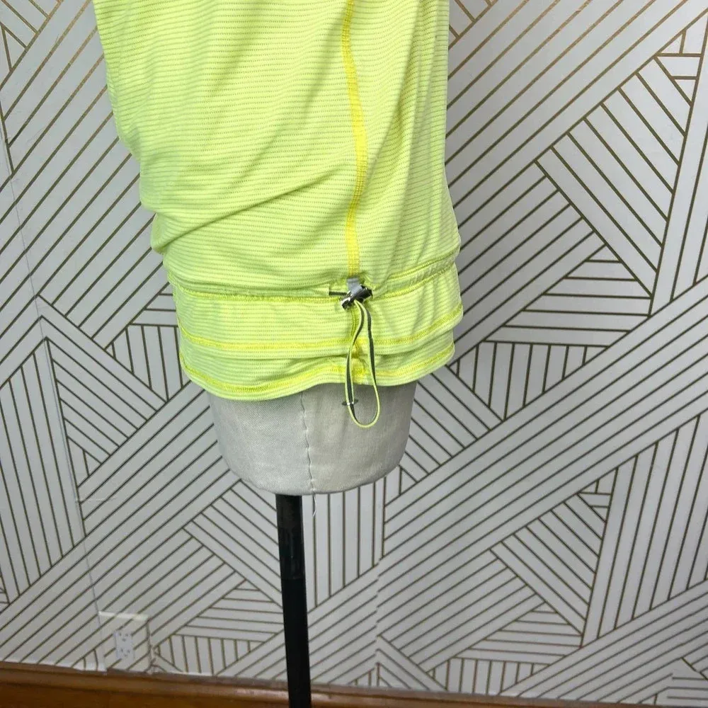 Lululemon Run: Back on Track Tank‎ Top Clarity Yellow Gray Size US 4 - Image 8
