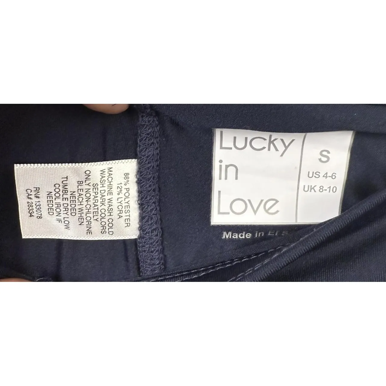 Lucky In Love Skort Womens Small Navy Tiered Ruffle Tennis Pickleball Drinks Blue - Image 3