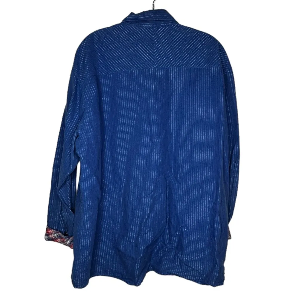 Vintage Wrangler Blues Shirt with Metallic Thread - Image 4
