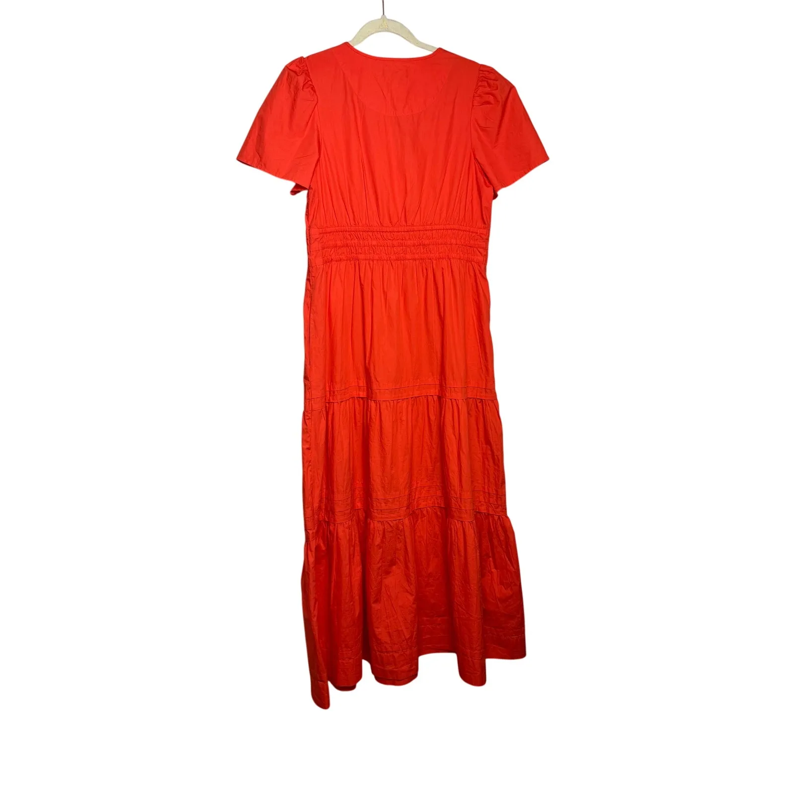 Quince Organic Cotton Poplin Tiered Maxi Dress Sz.M - Image 7