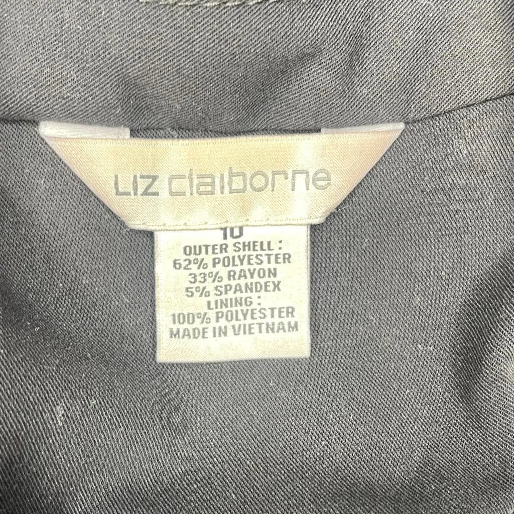 Liz Claiborne Kate Womens Classic Fit SIngle Breasted Flap Pocket Blazer Size 10 - Image 11