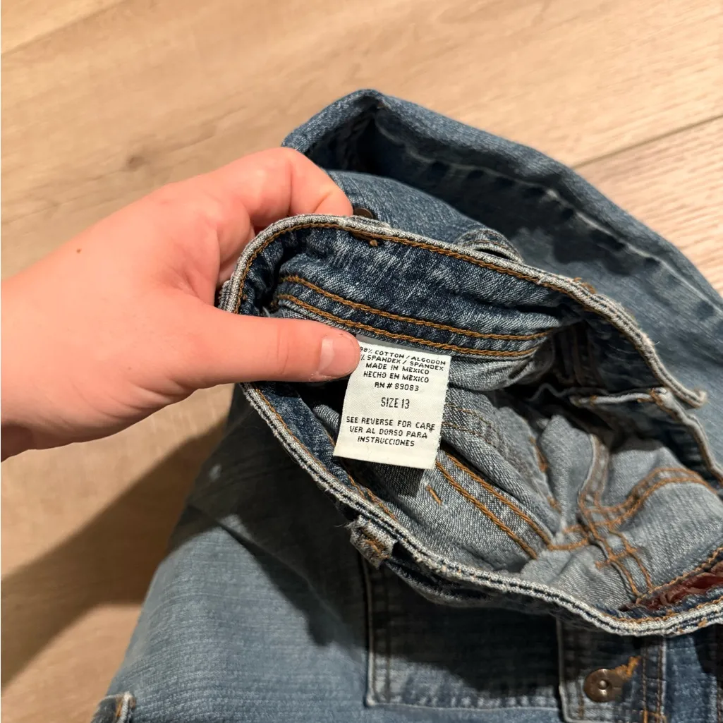 LEI Y2K Low Rise Vintage Flare Jeans Size 13 Women's Blue Jeans - Image 4