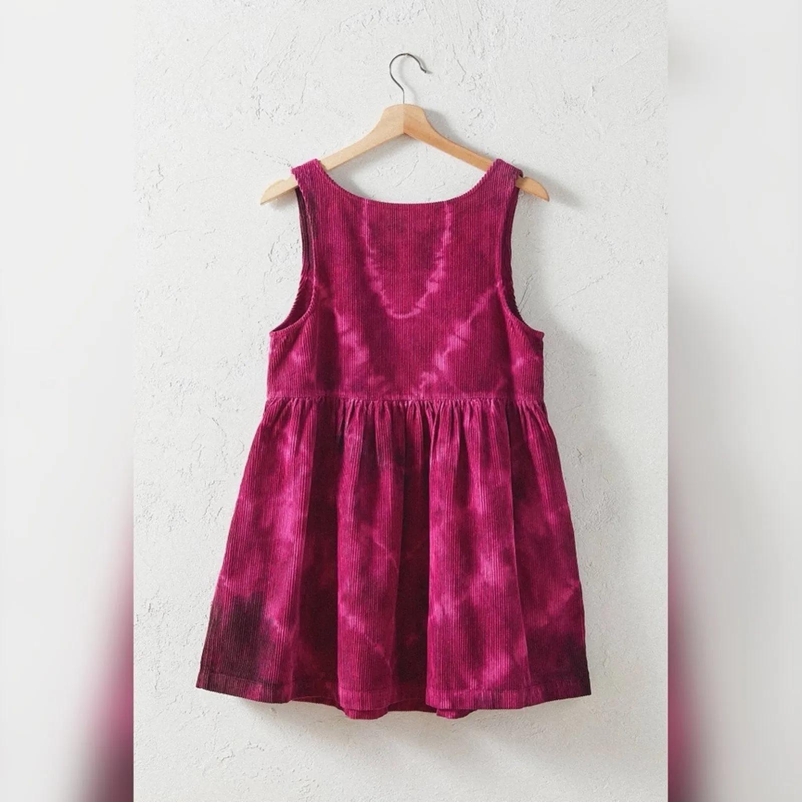 Urban Outfitters Kimchi Blue Tie-Dye Corduroy Babydoll Mini Dress‎ Small - Image 7