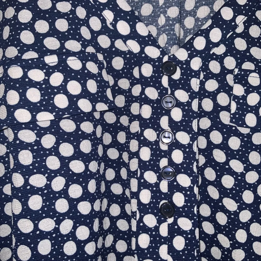 Como Blu Blue & White Polka Dot V - Image 4